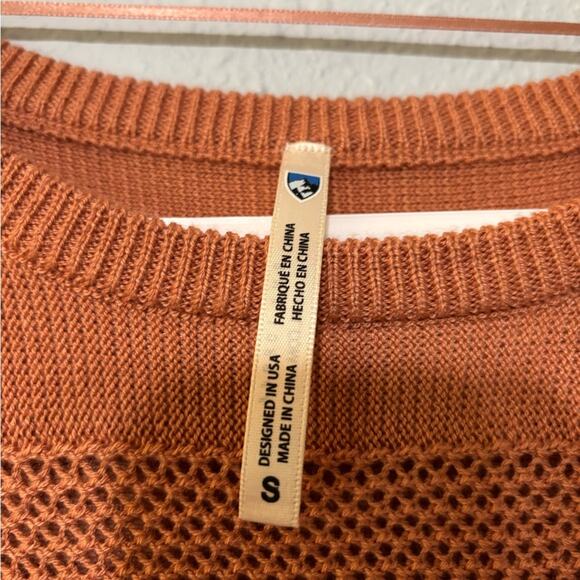 Kuhl Kosta Sweater in Sandstone S Cozy Super Soft Clay Terra Cotta Peachy Orange - Picture 6 of 7